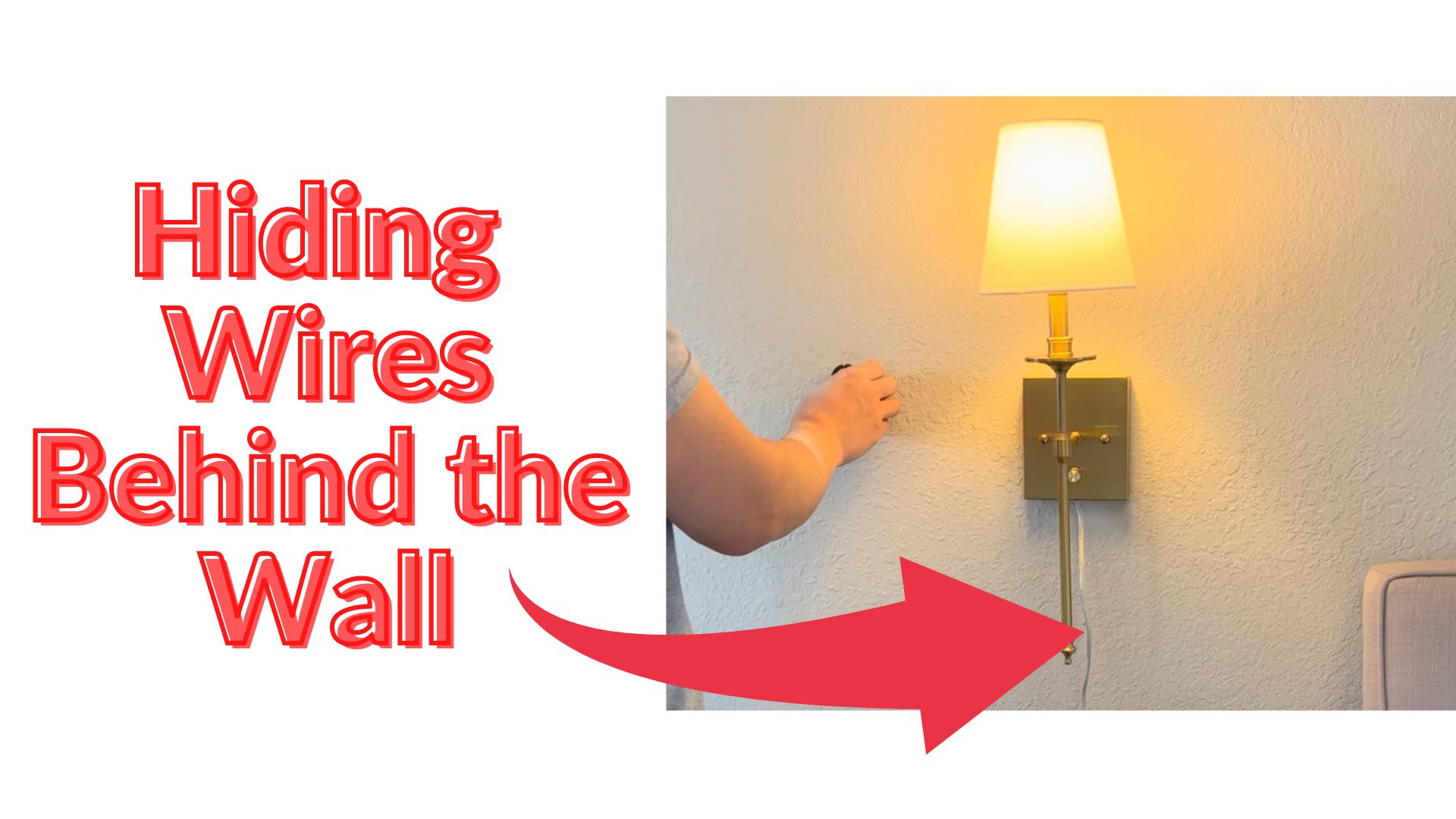 Hiding Cords for Wall Sconces & Picture Lights - Room for Tuesday